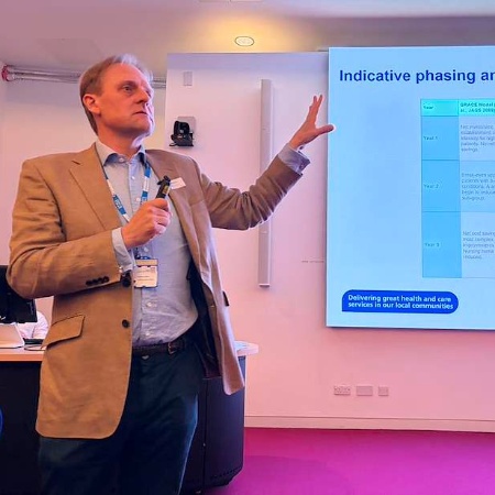Matthew Winn presenting at the Frailty Conference 2026